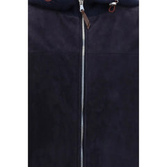 Brunello Cucinelli Blue Wool Oves Aries Full-Length Jacket