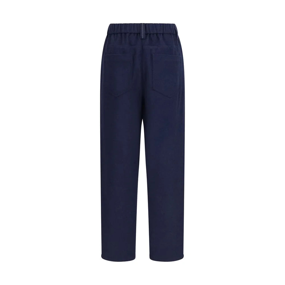 Brunello Cucinelli Blue Wool Oves Aries Pants - IT44 | L