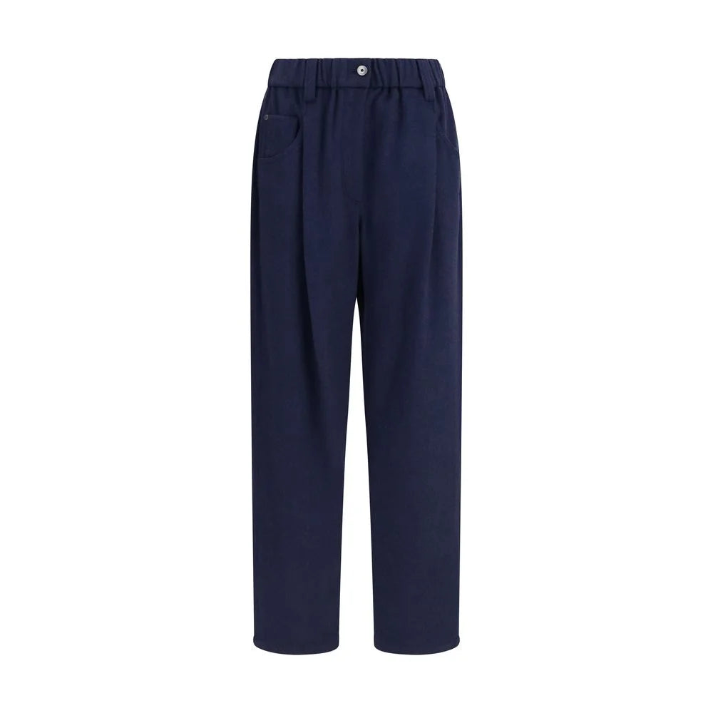 Brunello Cucinelli Blue Wool Oves Aries Pants - IT44 | L