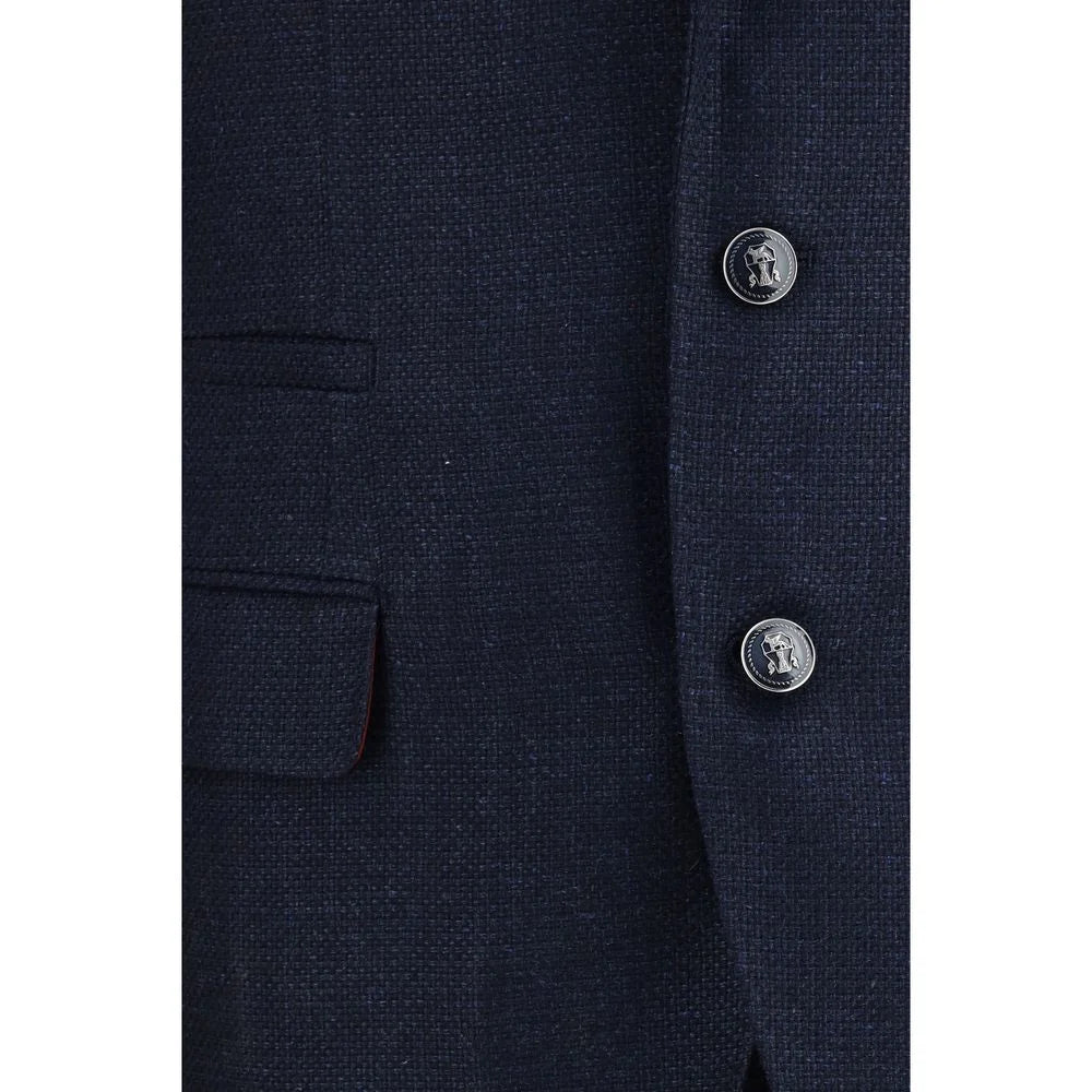Brunello Cucinelli Blue Wool Oves Aries Two-Piece Suit