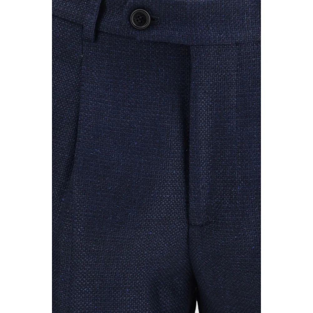 Brunello Cucinelli Blue Wool Oves Aries Two-Piece Suit