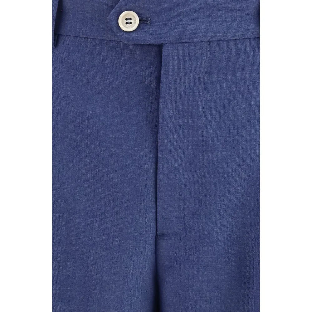 Brunello Cucinelli Blue Wool Oves Aries Two-Piece Suit - IT52 | XL