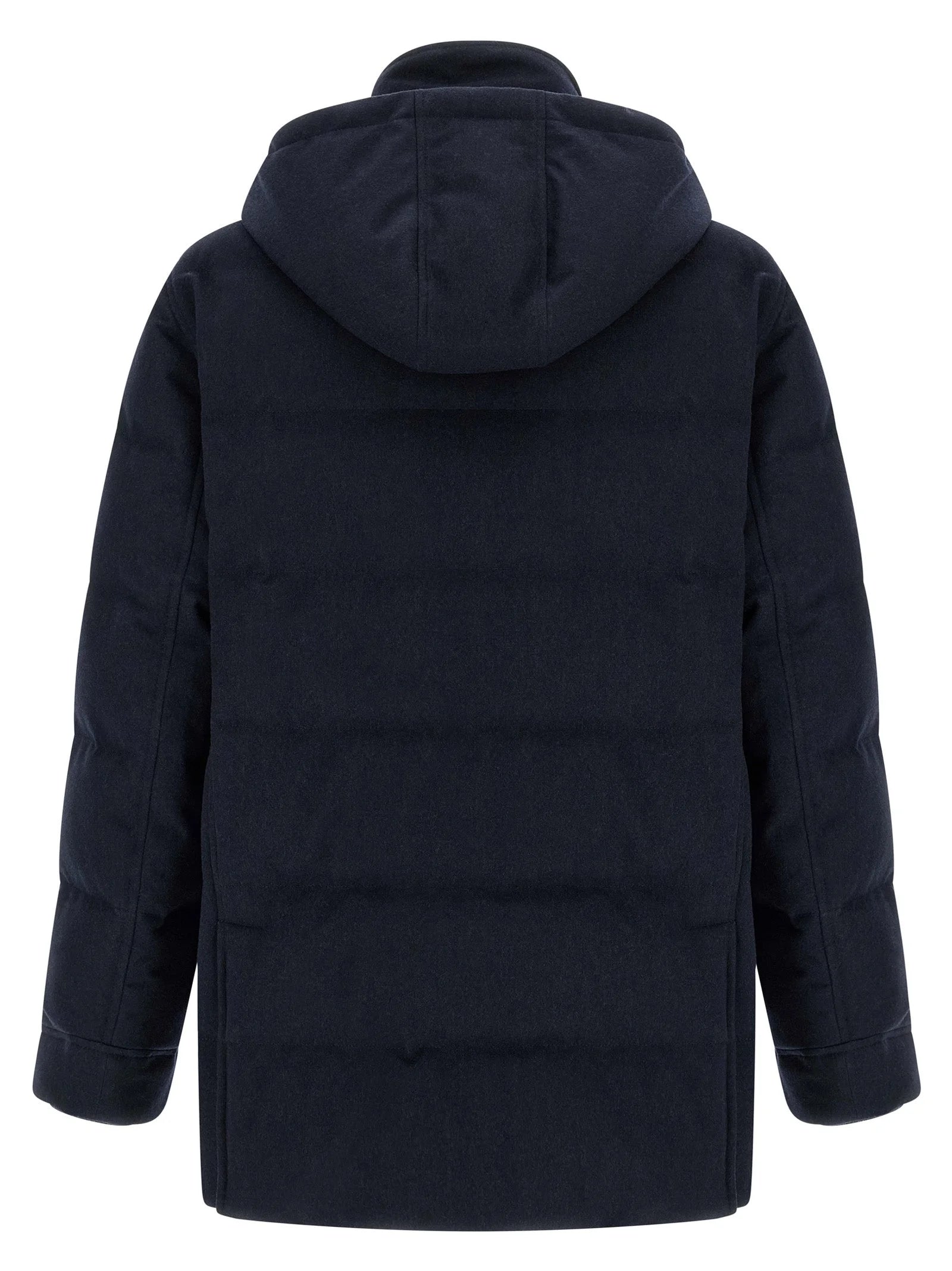 Brunello Cucinelli Blue Wool Parka