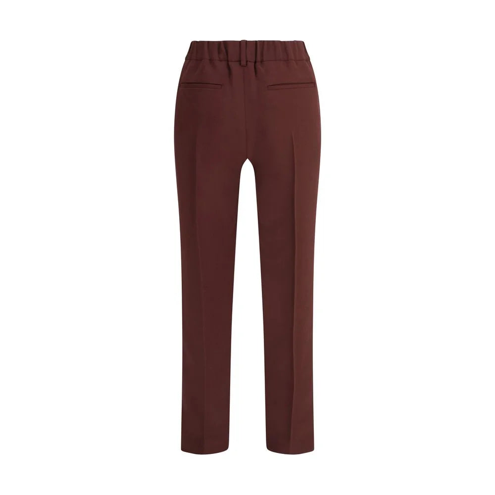 Brunello Cucinelli Bordeaux Acetate Casual Pants - IT42 | L