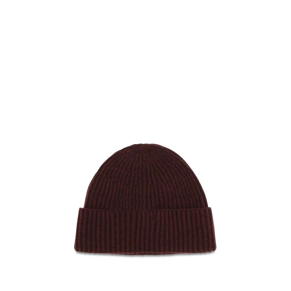 Brunello Cucinelli Bordeaux Cashmere Beanie