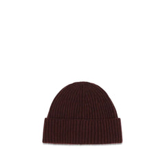 Brunello Cucinelli Bordeaux Cashmere Beanie