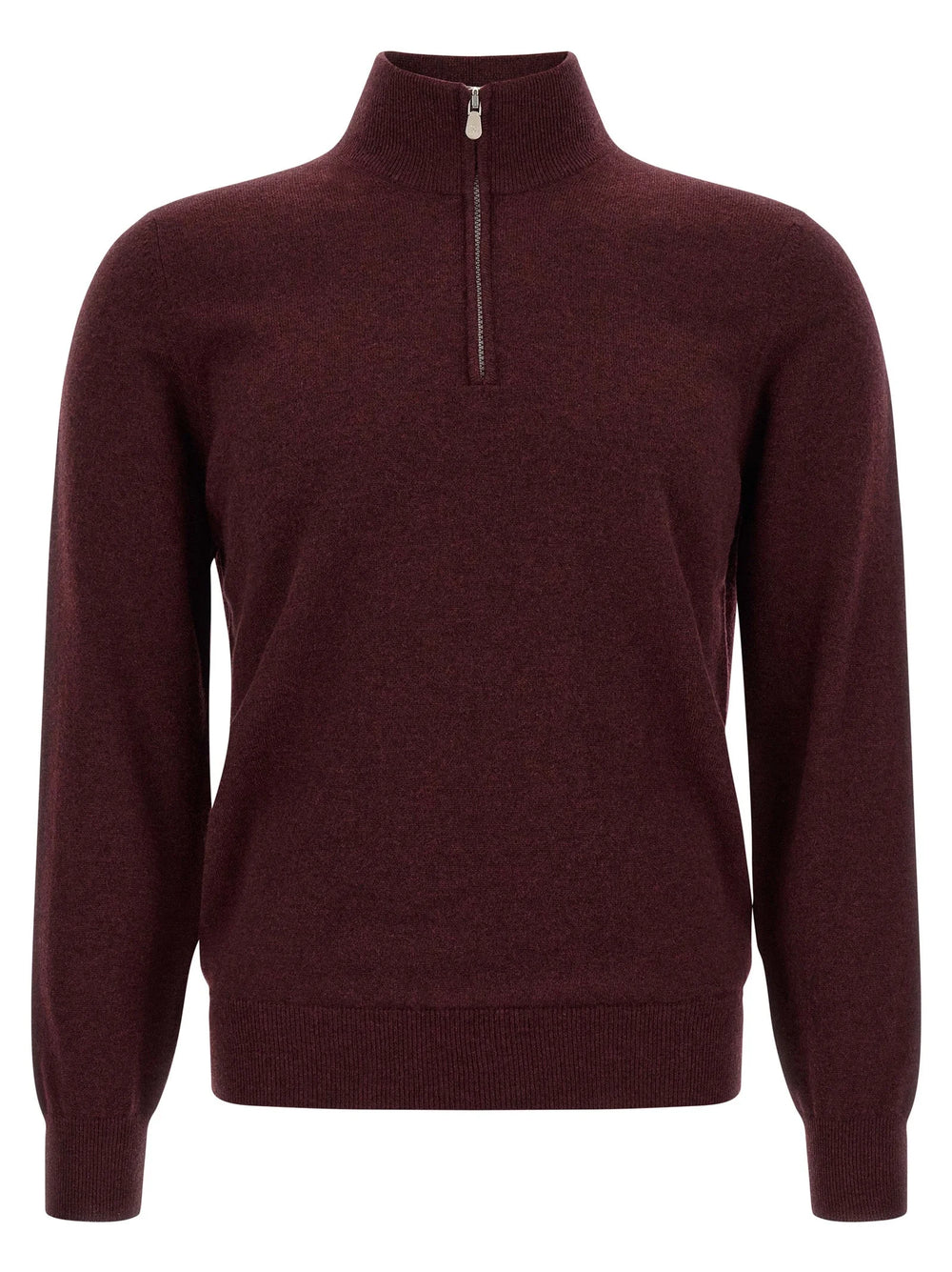 Brunello Cucinelli Bordeaux Cashmere Cardigan