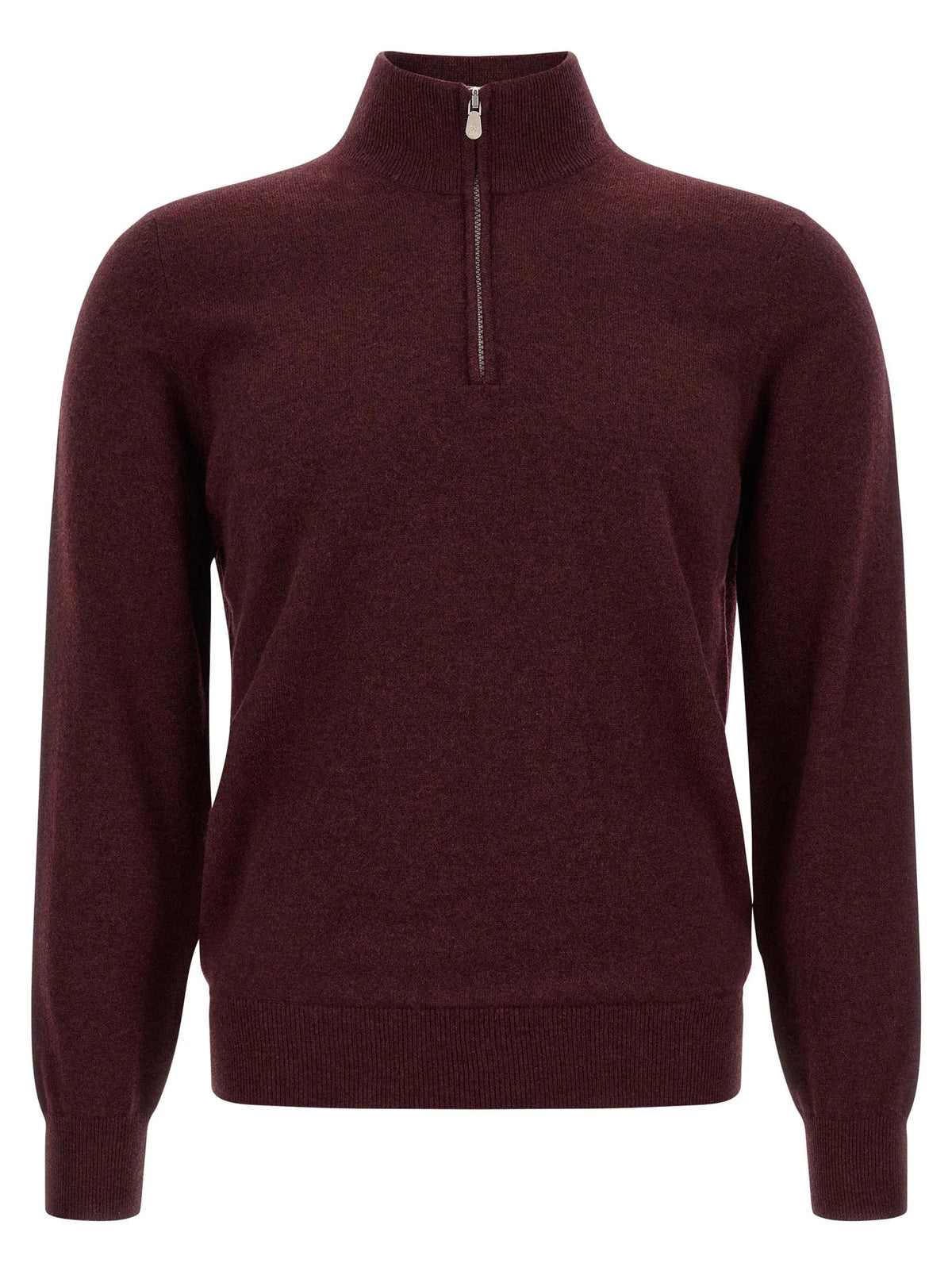 Brunello Cucinelli Bordeaux Cashmere Cardigan