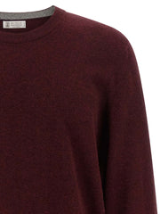 Brunello Cucinelli Bordeaux Cashmere Cardigan