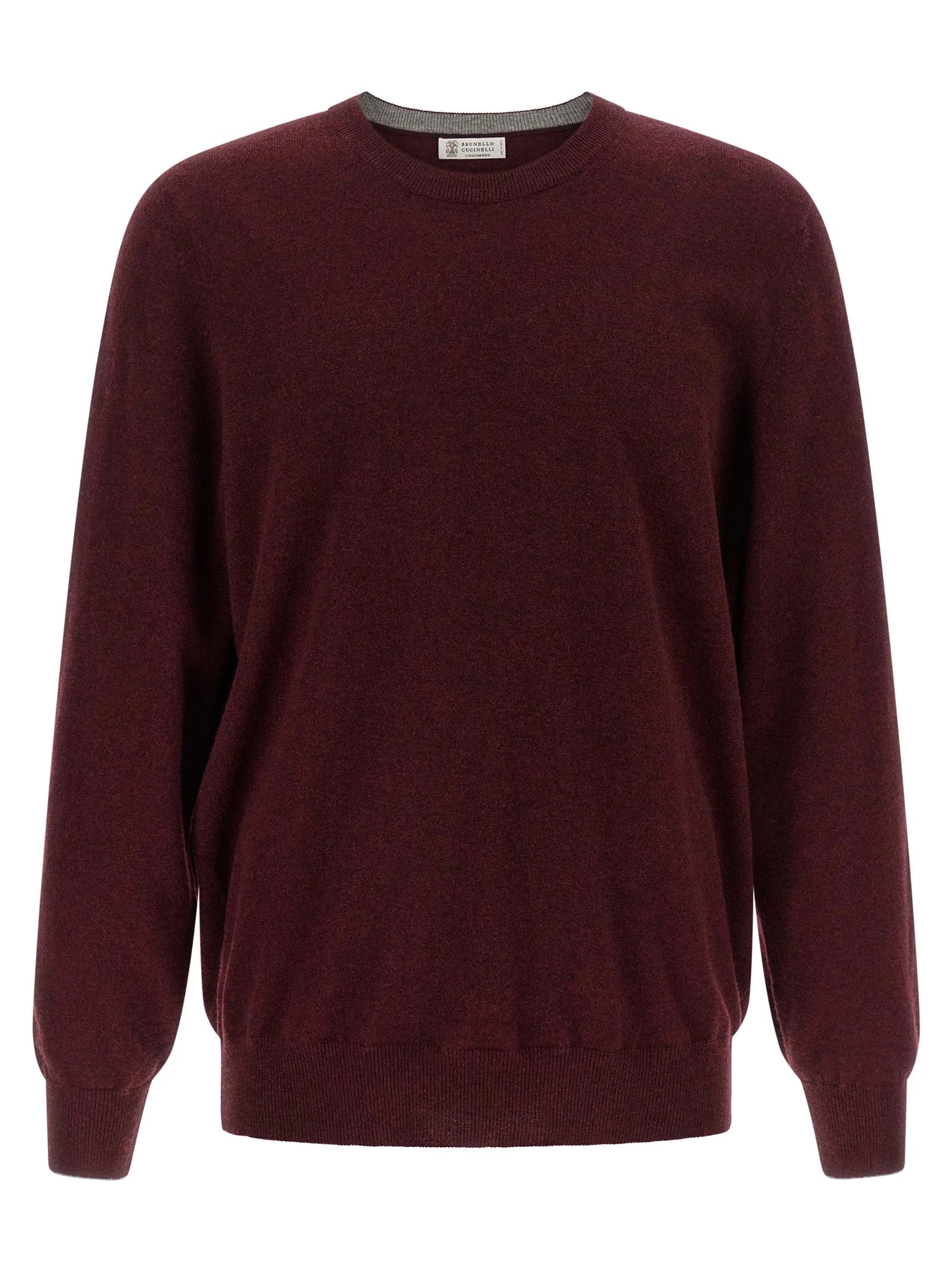Brunello Cucinelli Bordeaux Cashmere Cardigan