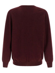 Brunello Cucinelli Bordeaux Cashmere Cardigan