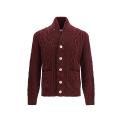 Brunello Cucinelli Bordeaux Cashmere Cardigan - IT52 | XL