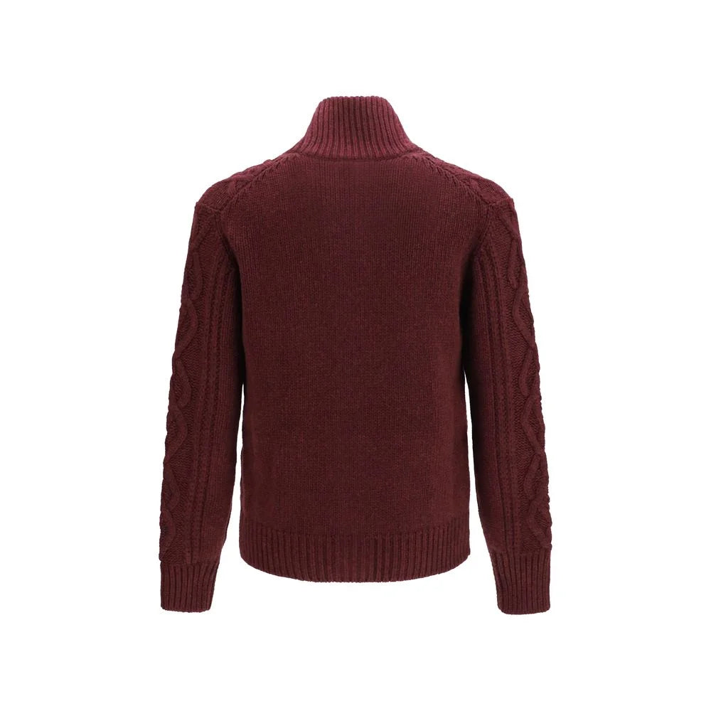 Brunello Cucinelli Bordeaux Cashmere Cardigan - IT52 | XL
