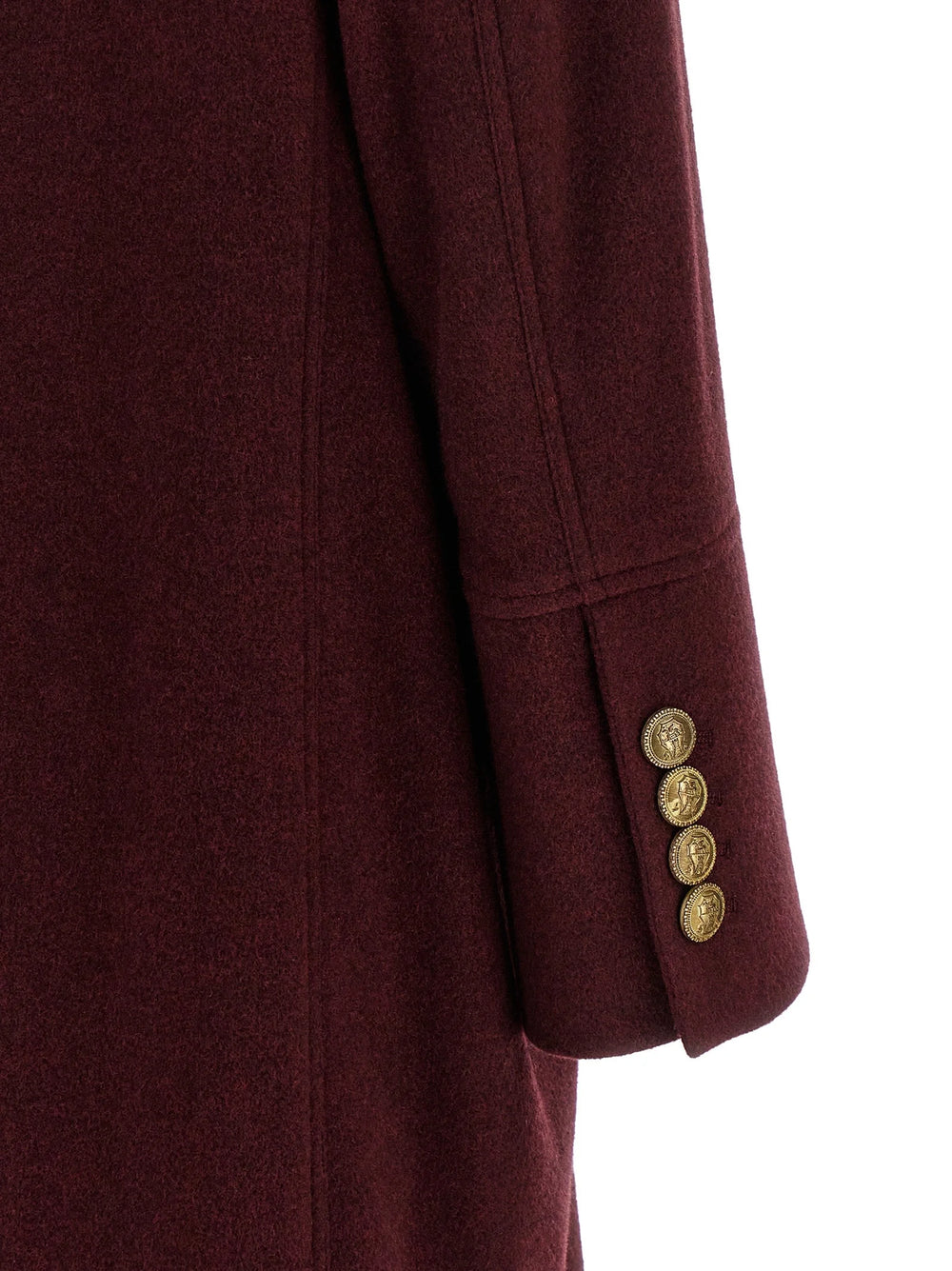 Brunello Cucinelli Bordeaux Cashmere Coat