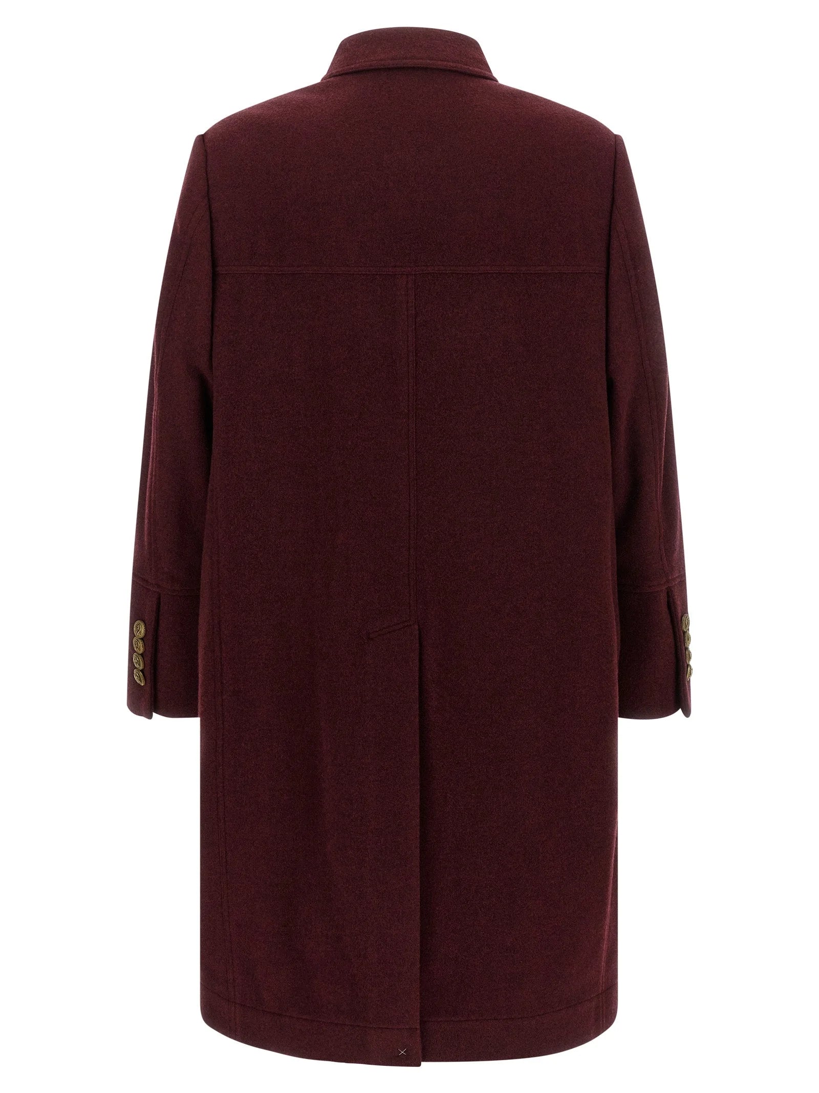 Brunello Cucinelli Bordeaux Cashmere Coat