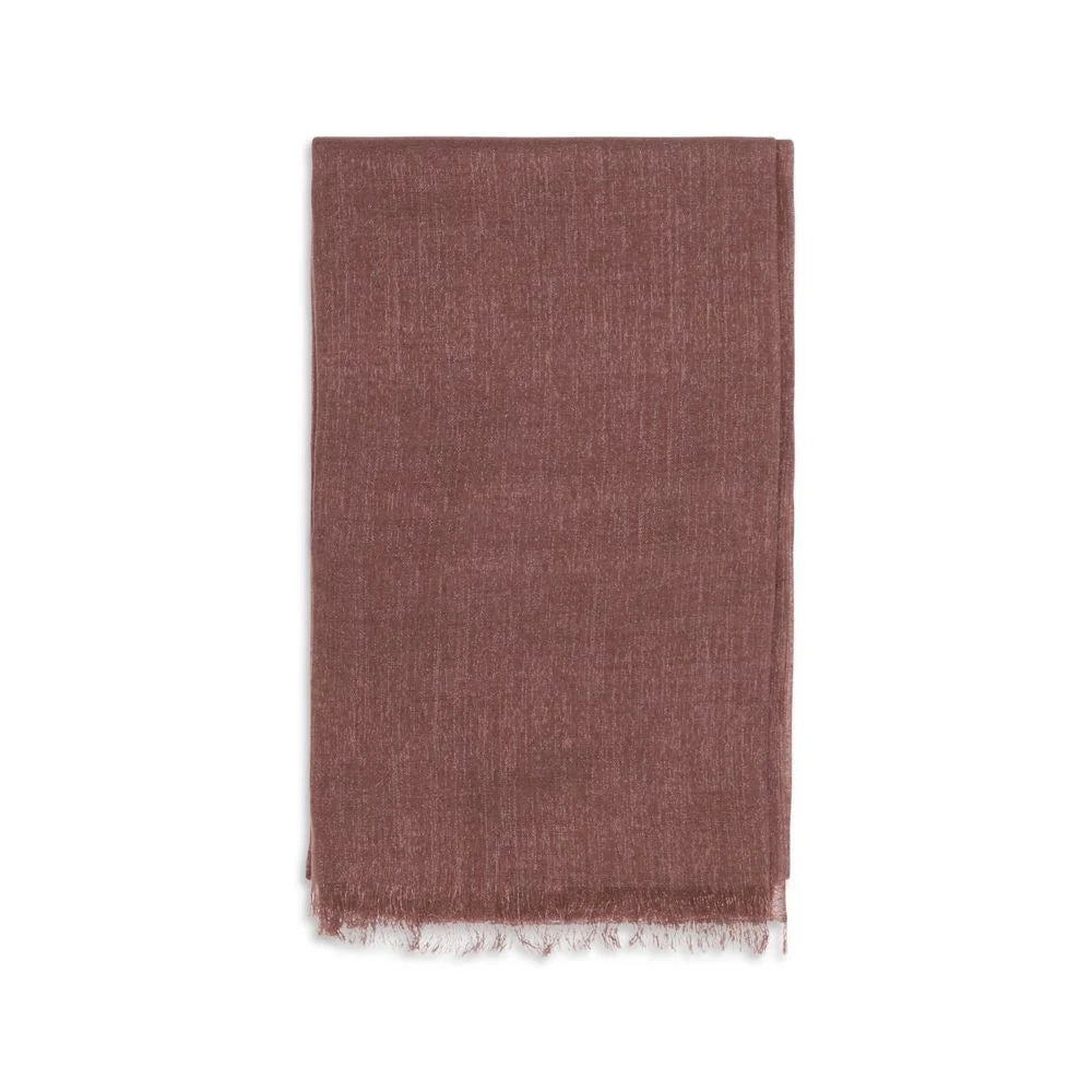 Brunello Cucinelli Bordeaux Cashmere Foulard