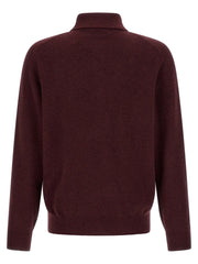 Brunello Cucinelli Bordeaux Cashmere Polo Shirt