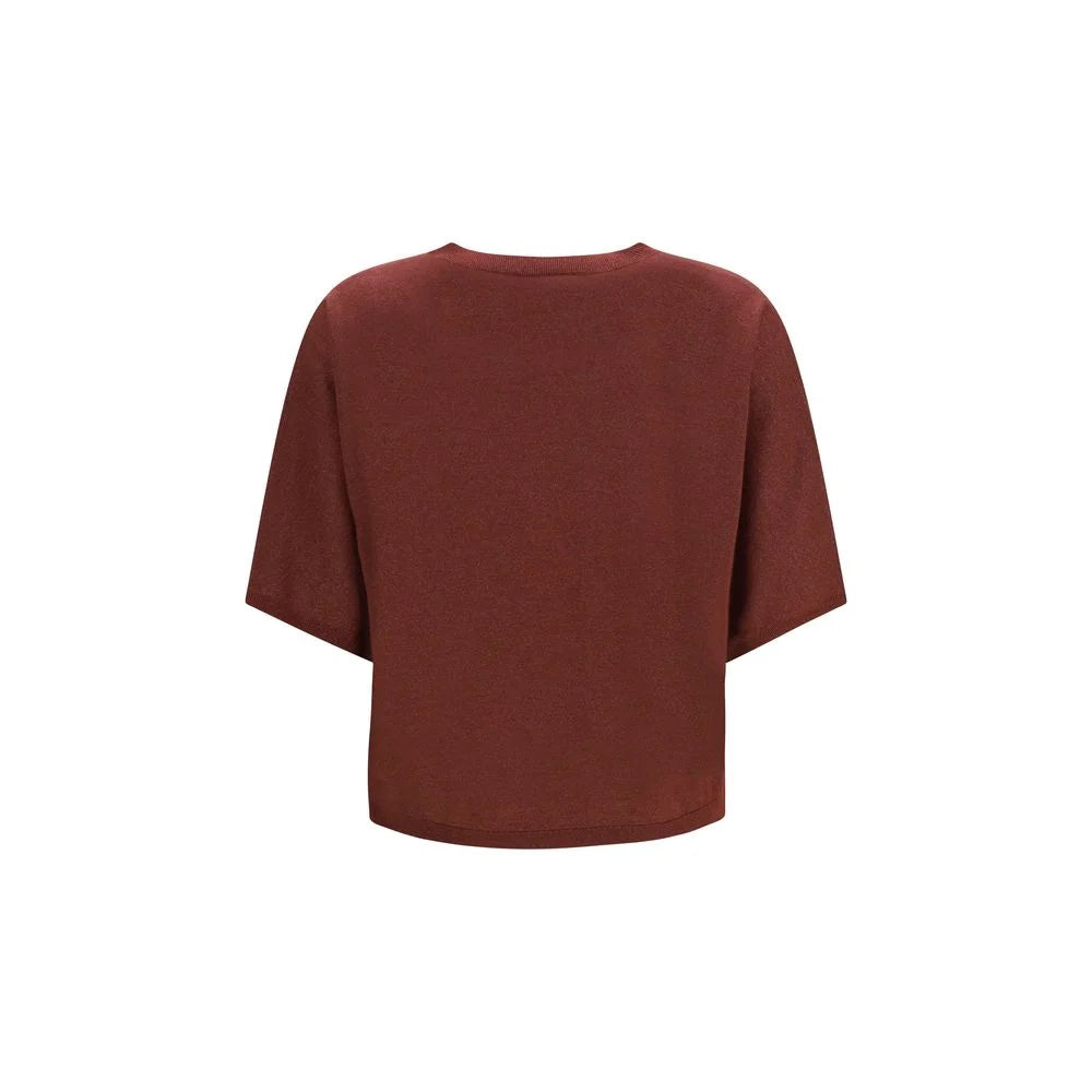 Brunello Cucinelli Bordeaux Cashmere Sweatshirt