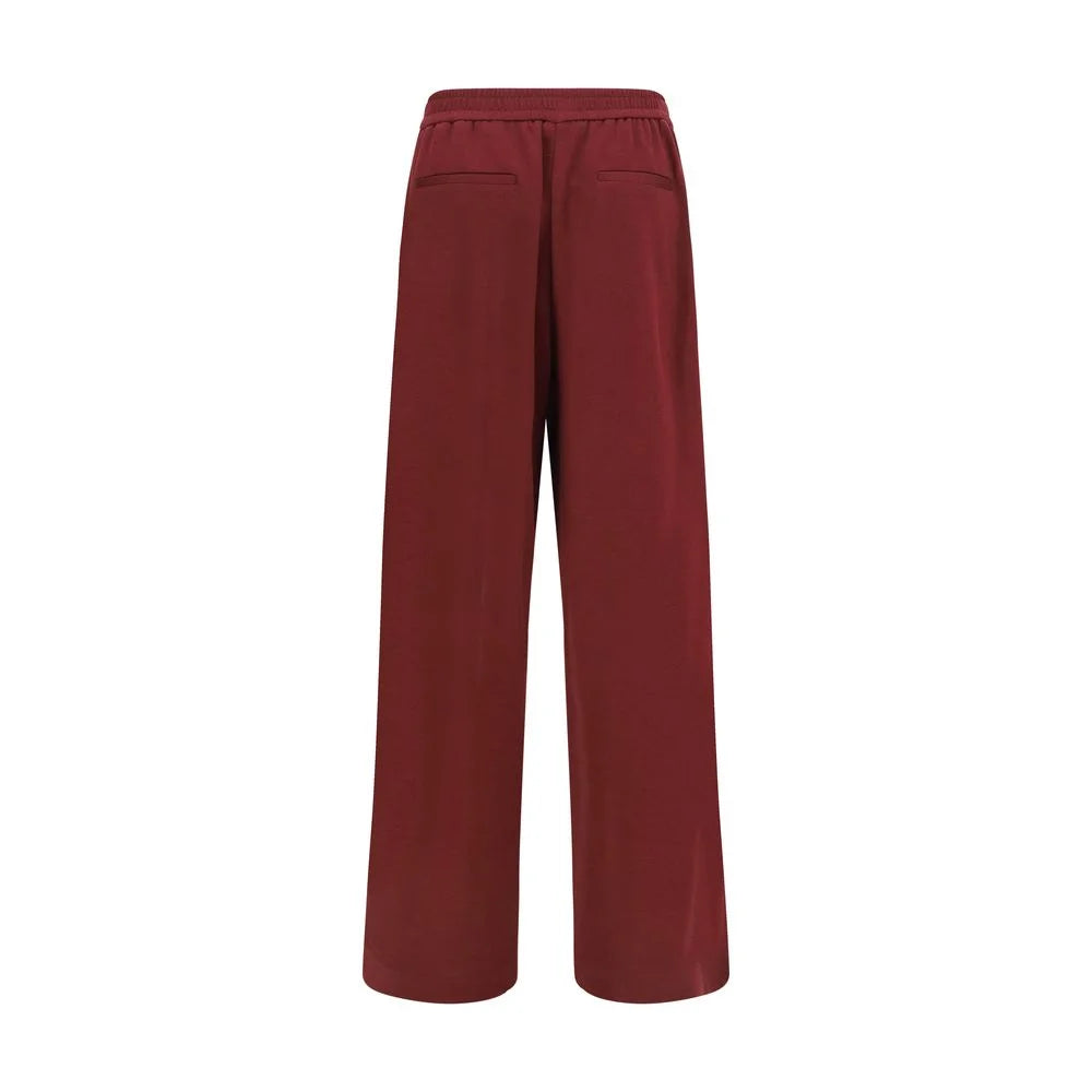 Brunello Cucinelli Bordeaux Cotton Athletic Pants - L