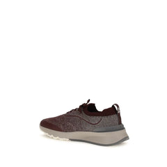 Brunello Cucinelli Bordeaux Cotton Athletic Sneakers - EU40/US7