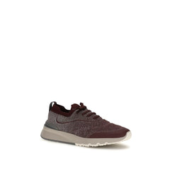 Brunello Cucinelli Bordeaux Cotton Athletic Sneakers - EU40/US7