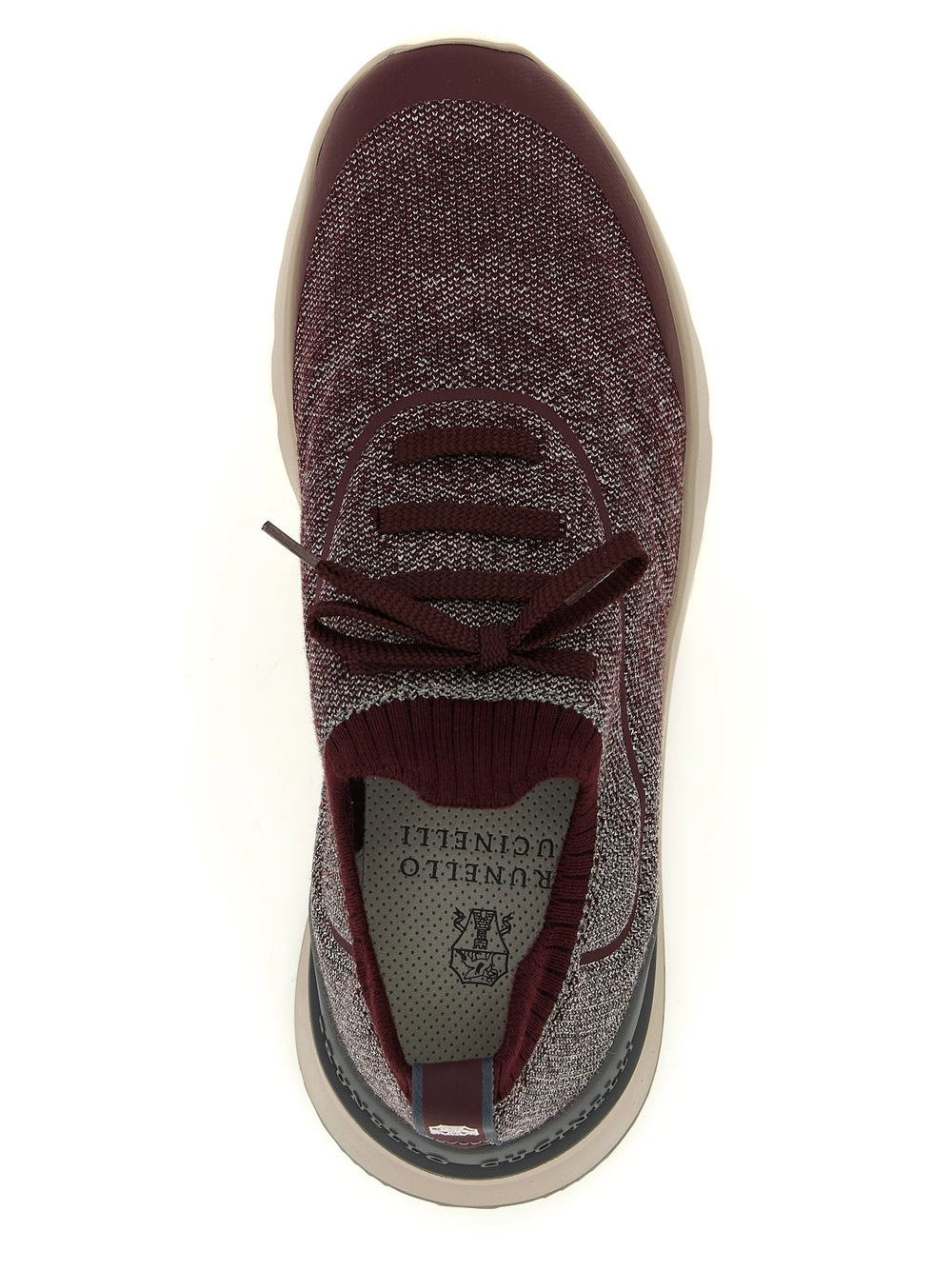 Brunello Cucinelli Bordeaux Cotton Athletic Sneakers - EU43/US10
