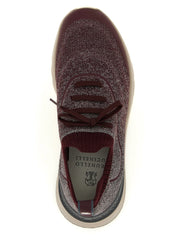 Brunello Cucinelli Bordeaux Cotton Athletic Sneakers - EU43/US10