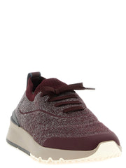 Brunello Cucinelli Bordeaux Cotton Athletic Sneakers - EU43/US10