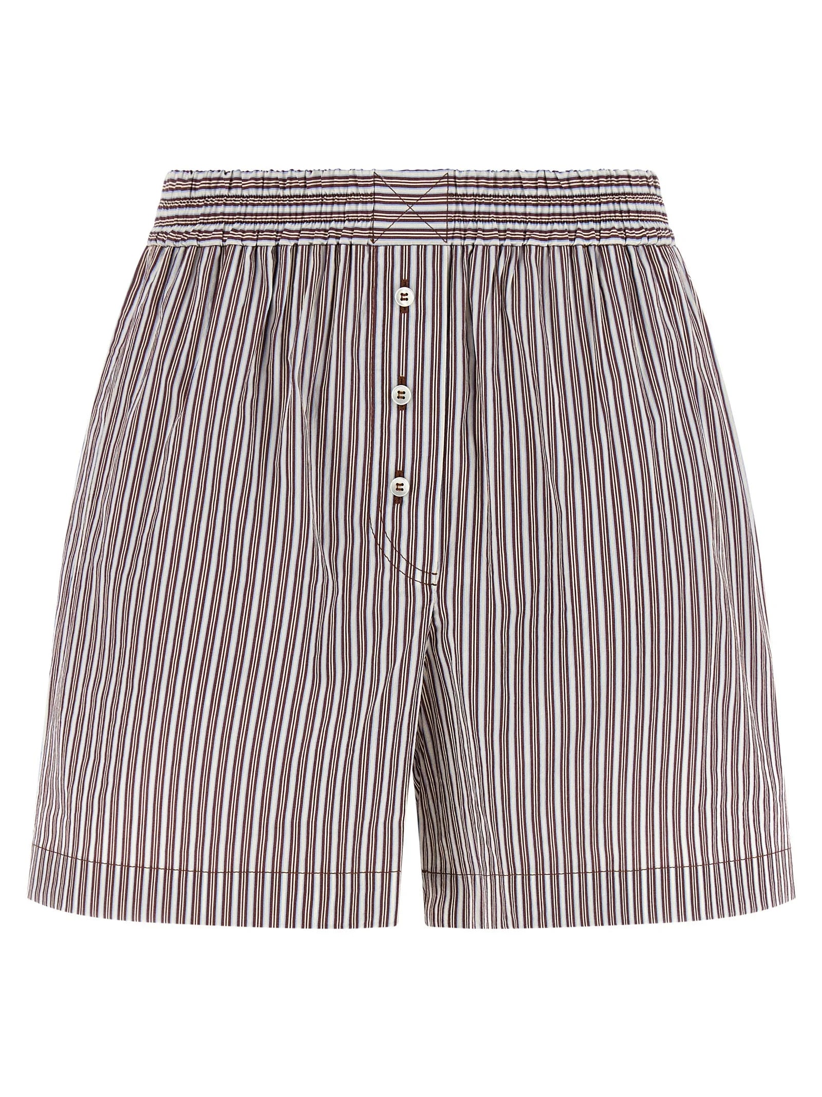 Brunello Cucinelli Bordeaux Cotton Bermuda Shorts