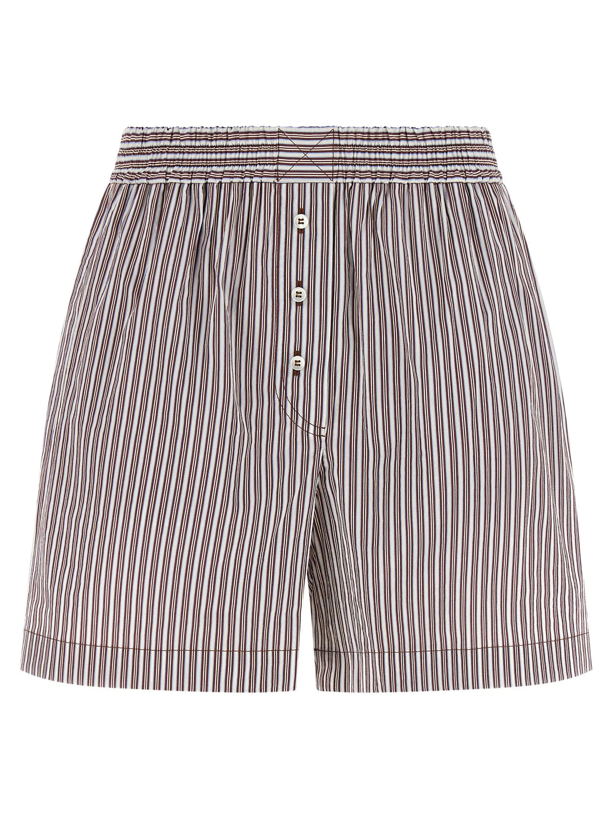 Brunello Cucinelli Bordeaux Cotton Bermuda Shorts