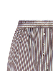 Brunello Cucinelli Bordeaux Cotton Bermuda Shorts