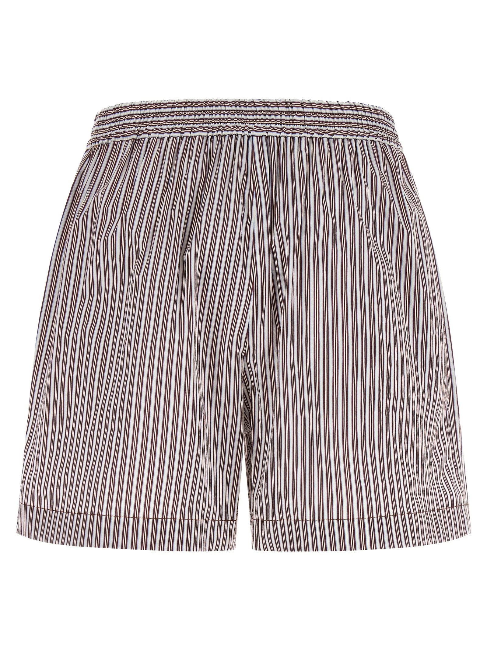 Brunello Cucinelli Bordeaux Cotton Bermuda Shorts