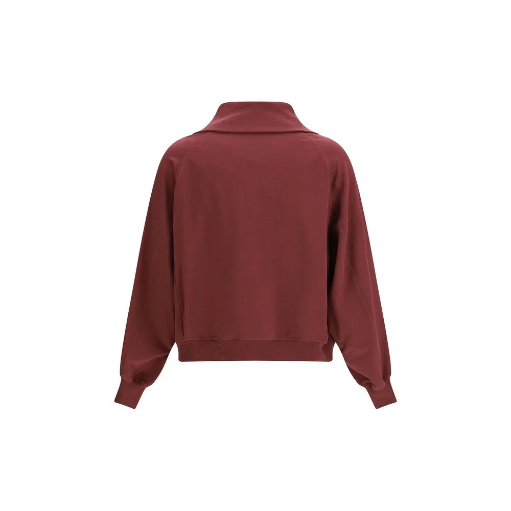 Brunello Cucinelli Bordeaux Cotton Cardigan