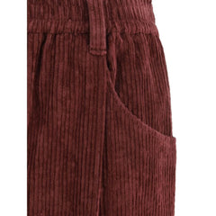 Brunello Cucinelli Bordeaux Cotton Casual Pants - IT46|XL