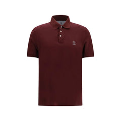 Brunello Cucinelli Bordeaux Cotton Shirt
