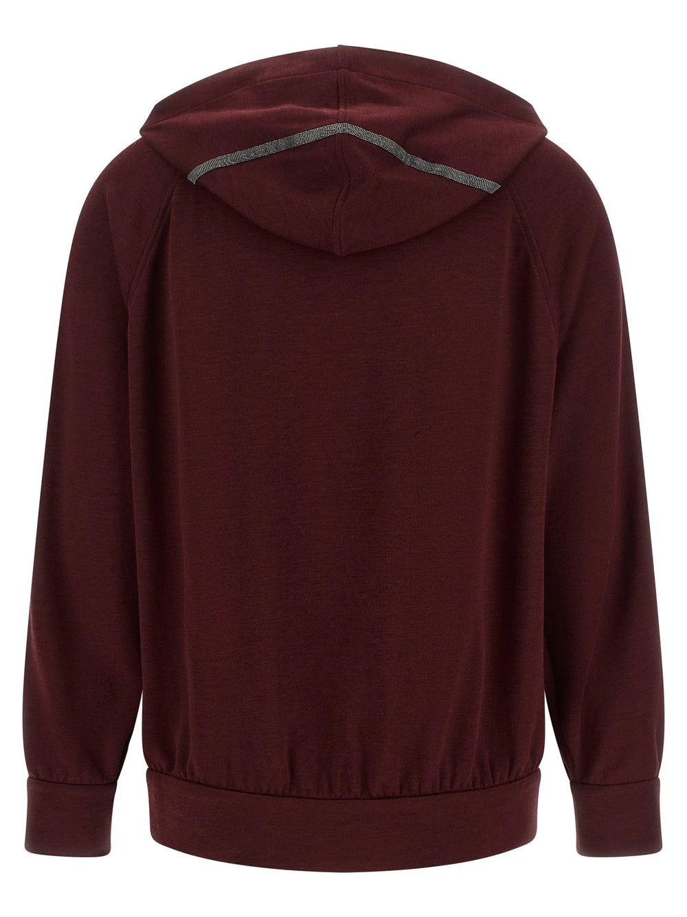 Brunello Cucinelli Bordeaux Cotton Sweatshirt