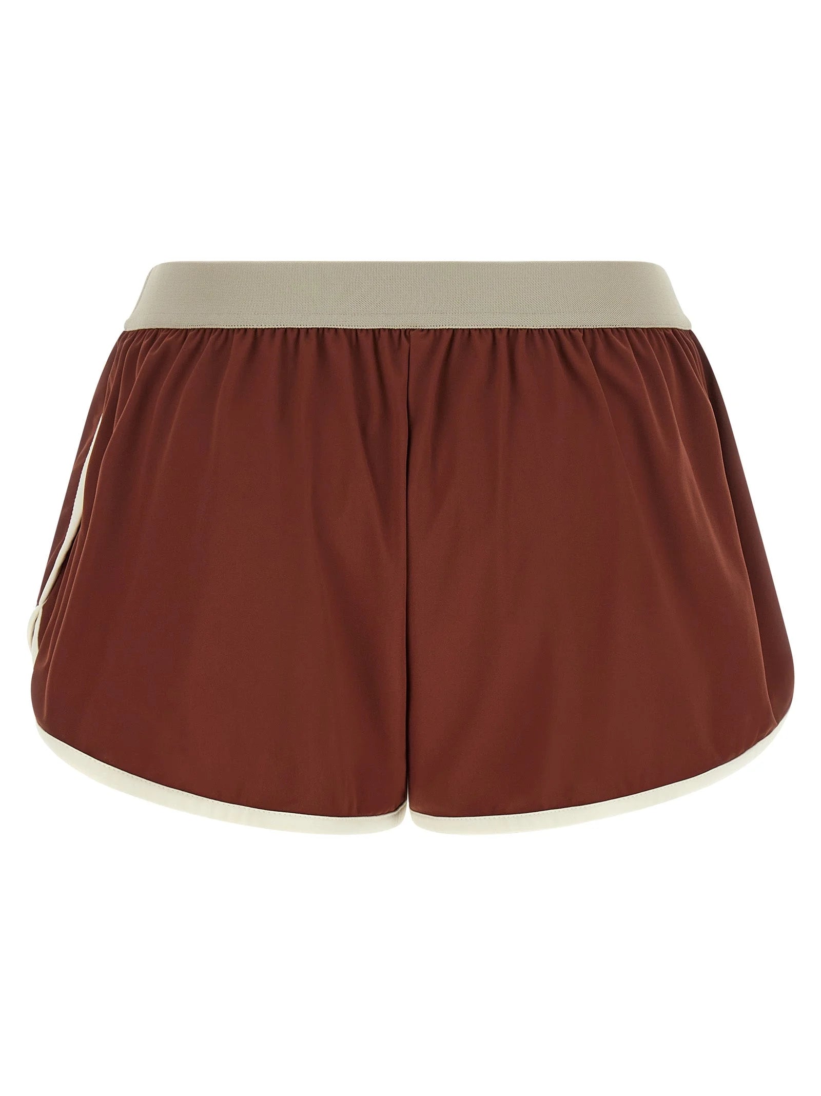 Brunello Cucinelli Bordeaux Polyamide Bermuda Shorts