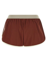 Brunello Cucinelli Bordeaux Polyamide Bermuda Shorts