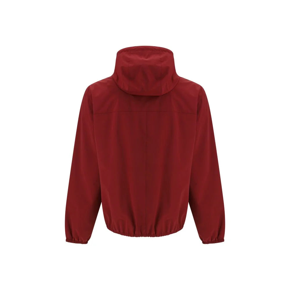 Brunello Cucinelli Bordeaux Polyamide Shell Jacket