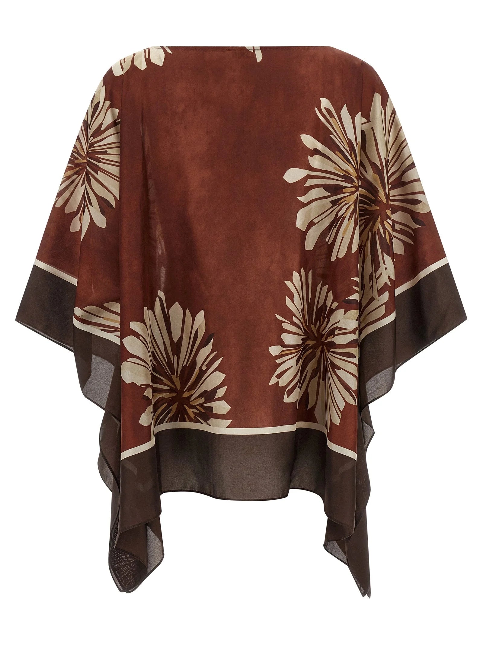 Brunello Cucinelli Bordeaux Silk Blouse - S