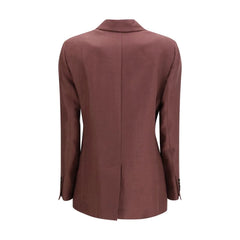 Brunello Cucinelli Bordeaux Viscose Coat