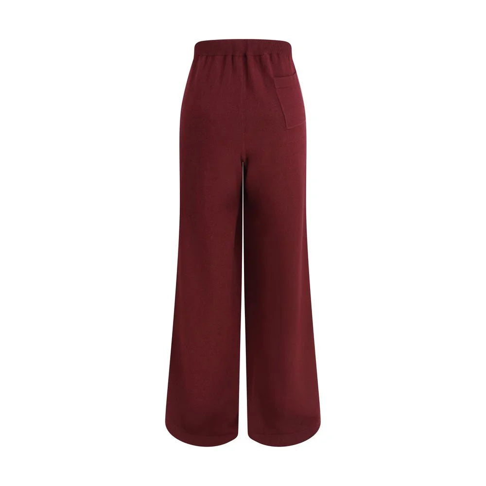 Brunello Cucinelli Bordeaux Wool Casual Pants - L