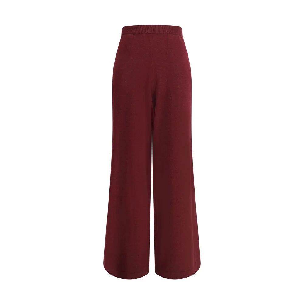 Brunello Cucinelli Bordeaux Wool Casual Pants - L