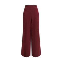 Brunello Cucinelli Bordeaux Wool Casual Pants - L