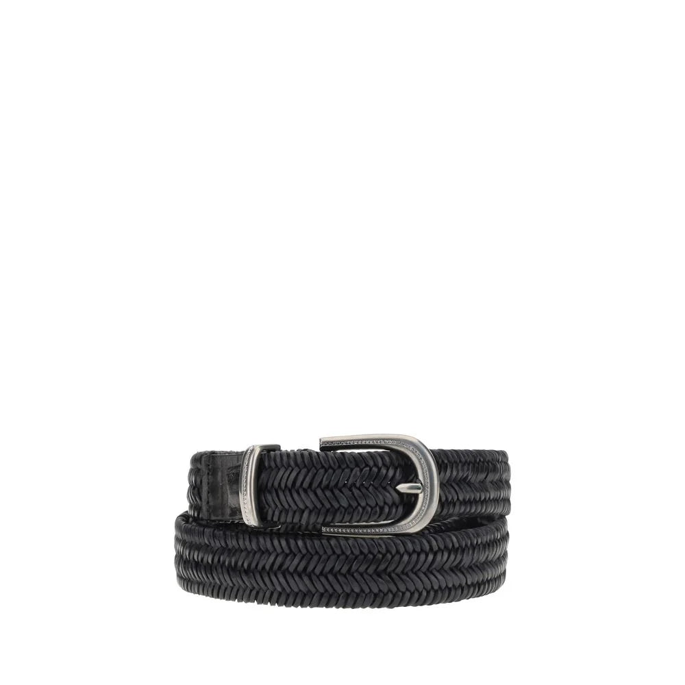 Brunello Cucinelli Braided stretch leather Belt - S - Belts