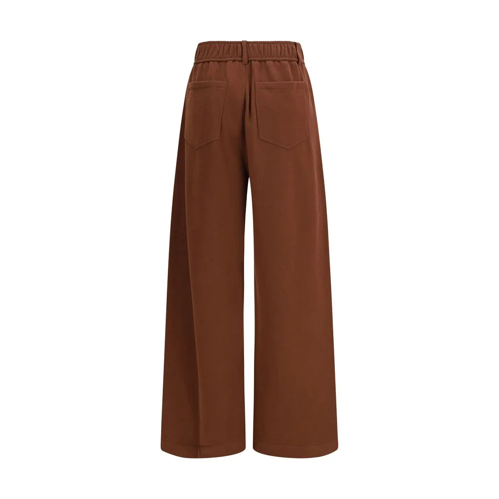 Brunello Cucinelli Brown Acetate Casual Pants