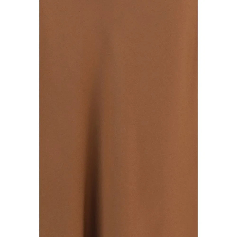 Brunello Cucinelli Brown Acetate Midi Skirt