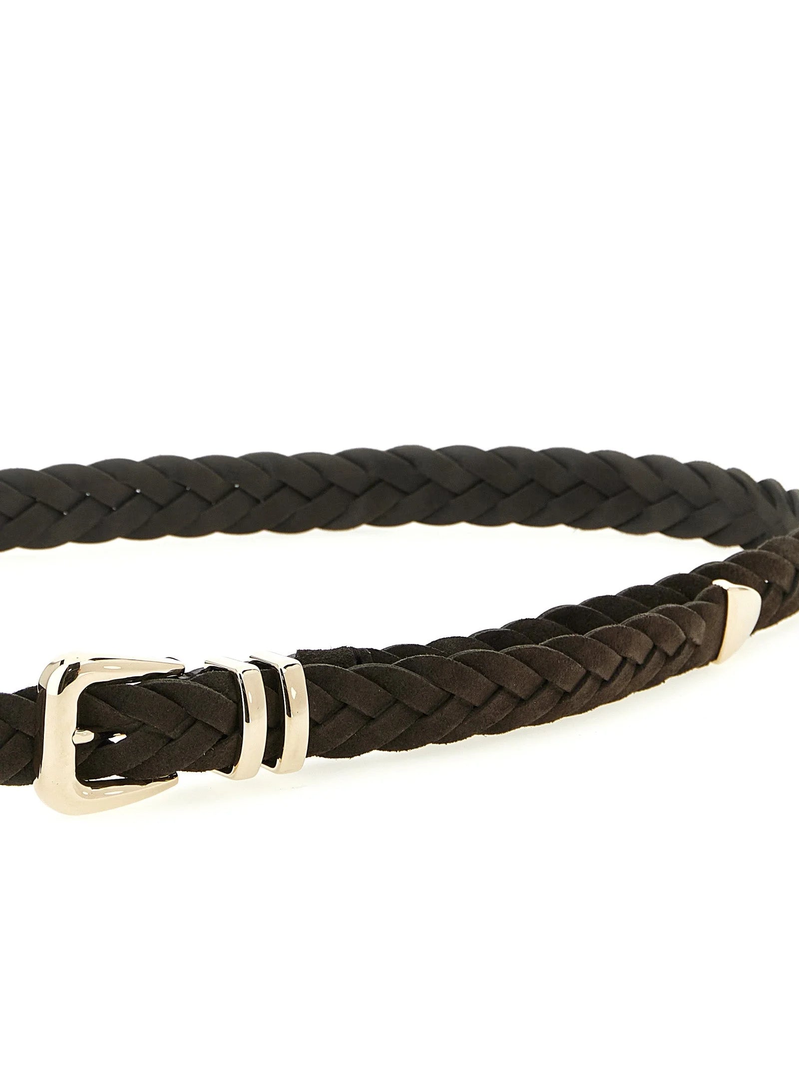 Brunello Cucinelli Brown Bull Skin Belt