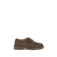 Brunello Cucinelli Brown Calf Leather Bos Taurus Oxfords And Derbies - EU41/US8