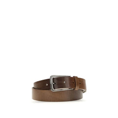 Brunello Cucinelli Brown Calf Leather Bos Taurus Regular Belt